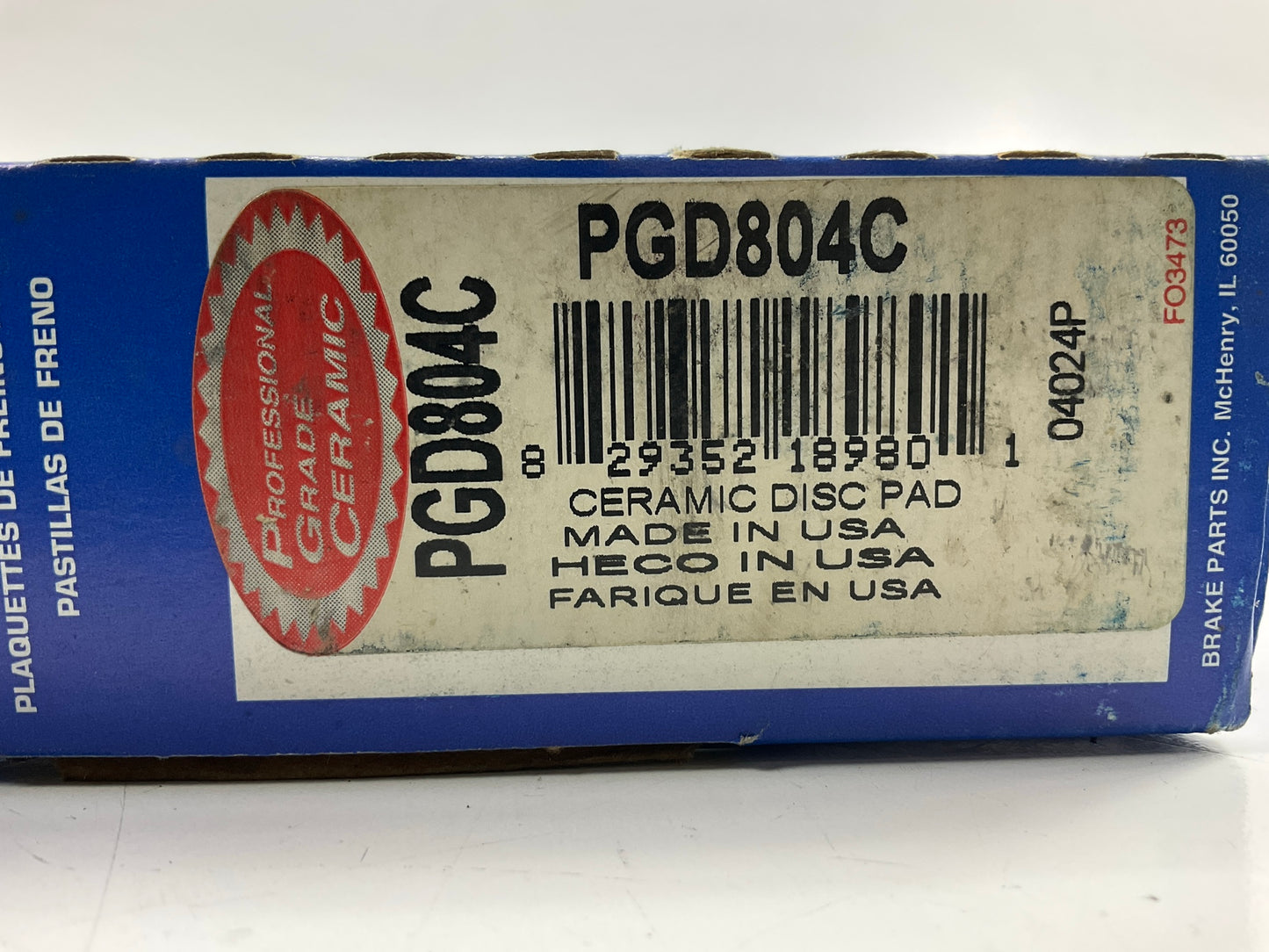 Raybestos PGD804C Front Ceramic Disc Brake Pads For 1999-2004 Ford Mustang