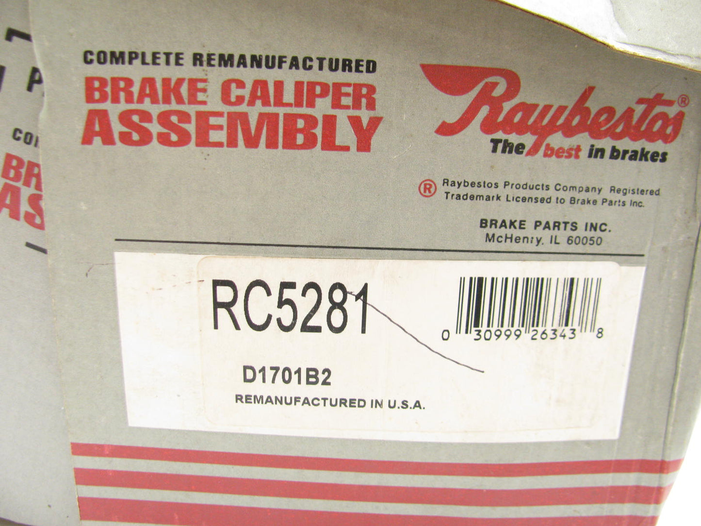 REMAN Raybestos RC5281 Front Left  Brake Caliper