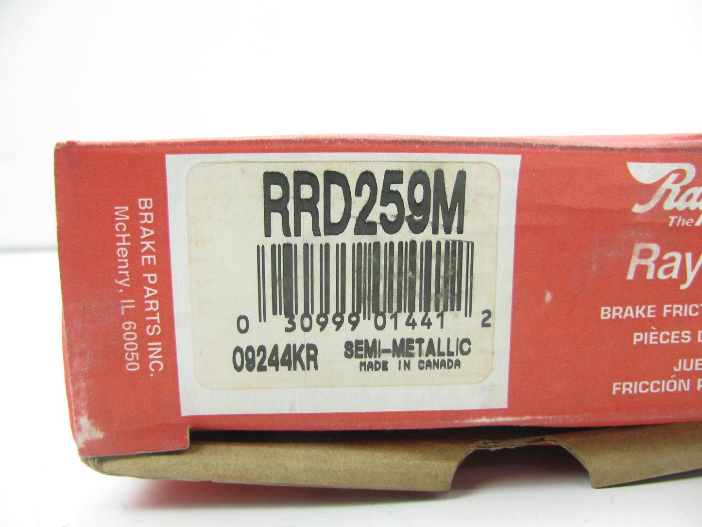 Raybestos RRD259M FRONT Riveted Semi-Metallic Brake Pads