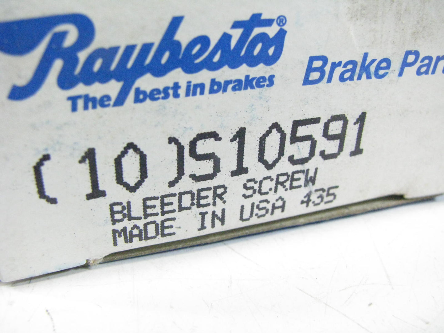 (10) Raybestos S10591 Brake Bleeder Screws, 5/16''-24 X 13/16'' Long