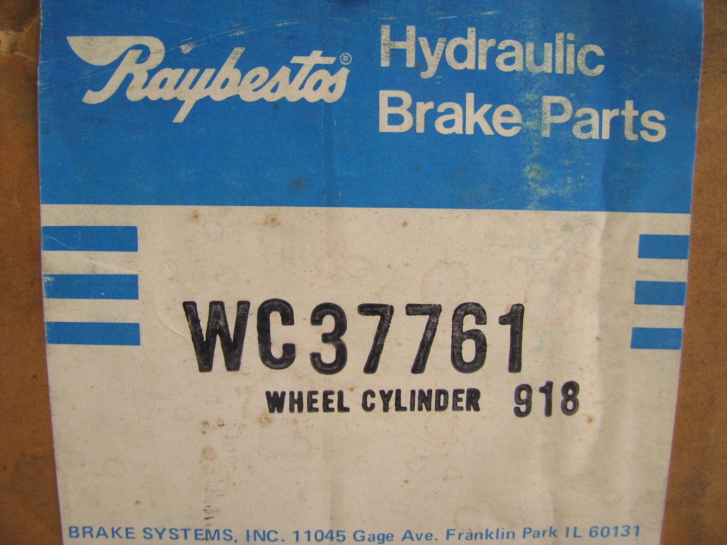 Raybestos WC37761 Drum Brake Wheel Cylinder - Front / Rear Right