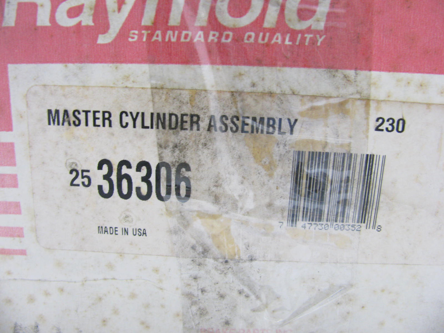 Raymold 2536306 Brake Master Cylinder