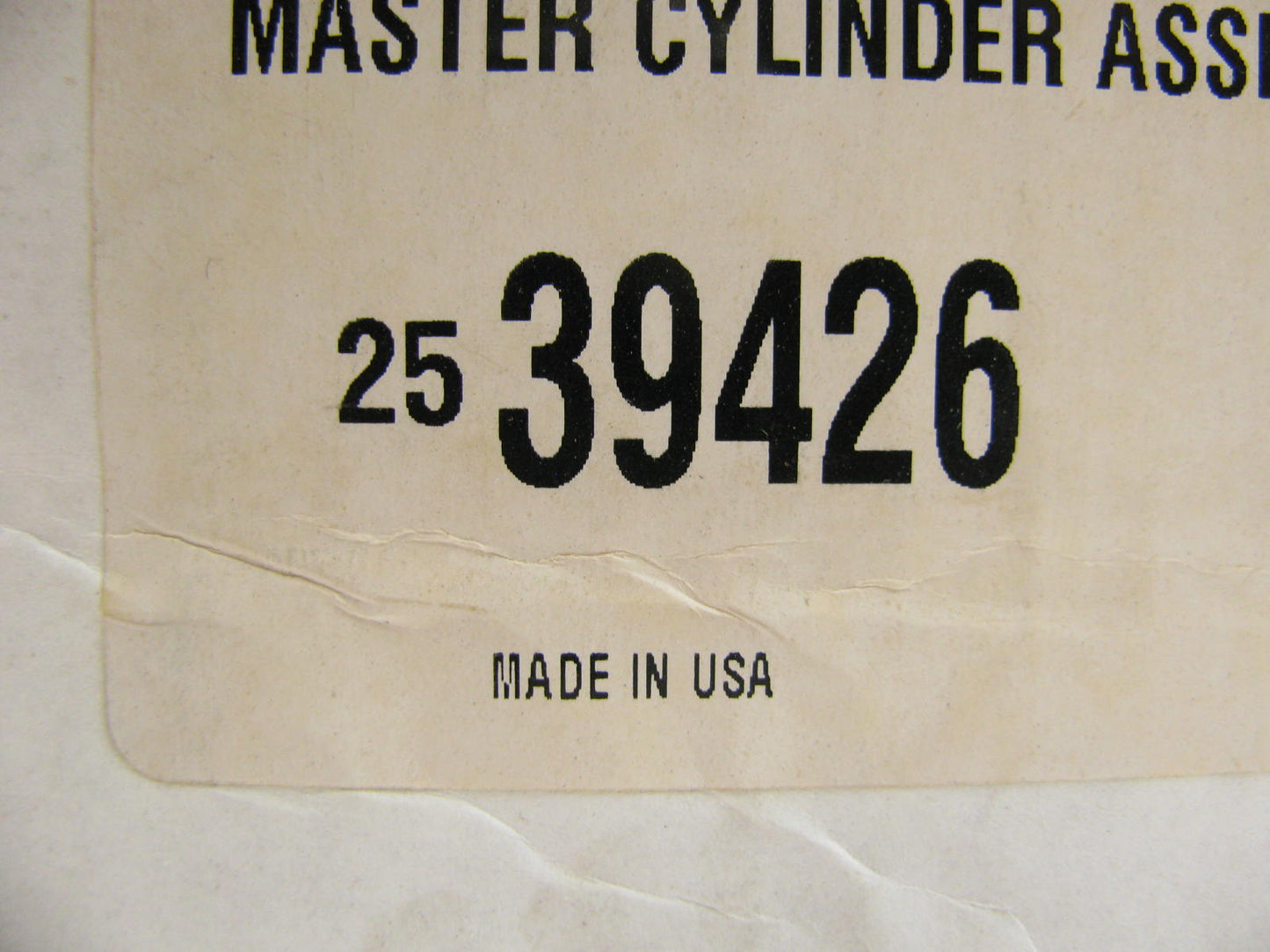 Raymold 2539426 Brake Master Cylinder