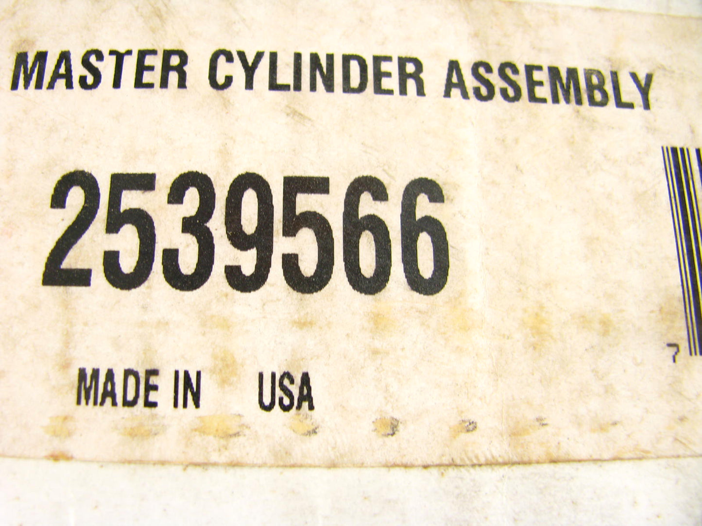 Raymold 2539566 Brake Master Cylinder
