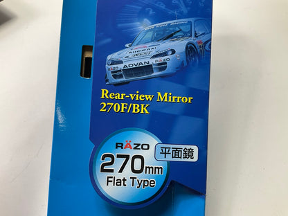 RAZO RG20 270mm 10.6'' Flat Wide Rear View Mirror Universal Fitment, Clip-On
