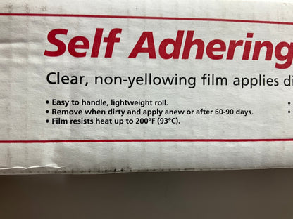 RBL 438 Self-Adhering Spray Booth Protective Wall Film - Clear 36'' X 100'