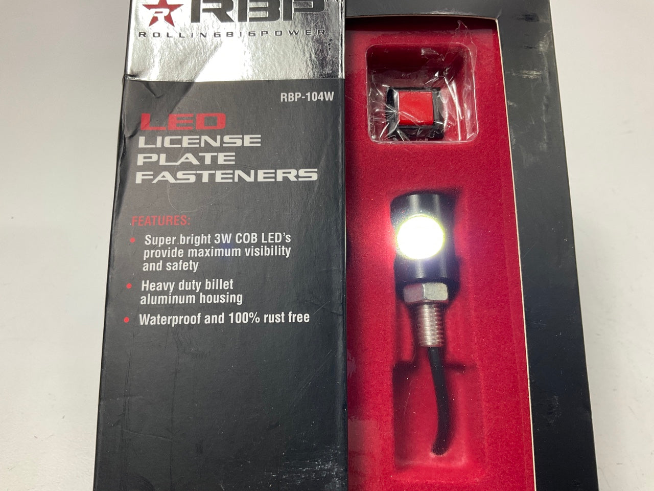 RBP HI-intensity LED License Plate Frame Fastener Light Kit, 3 Watt COB LED