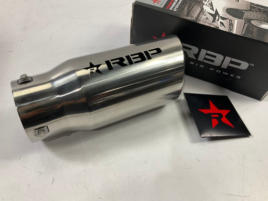 RBP RBP-303723-7EX RX-7 Adjustable Stainless Steel Exhaust Tip - 3'' To 4''