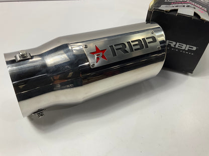 RBP 303723-EXR Stainless Steel Slant Cut 4'' In, 5'' Out Exhaust Tip For Diesel