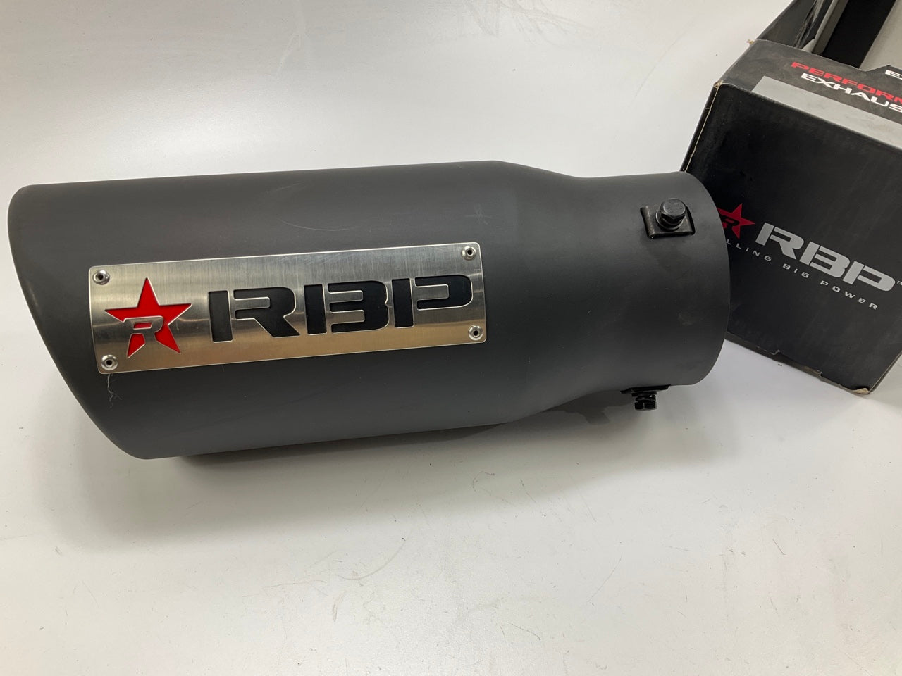 RBP 303725-EXR Performance Black Exhaust Tip 4'' Inlet, 5'' Outlet, 12'' Long