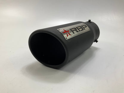 RBP 303725-EXR Performance Black Exhaust Tip 4'' Inlet, 5'' Outlet, 12'' Long