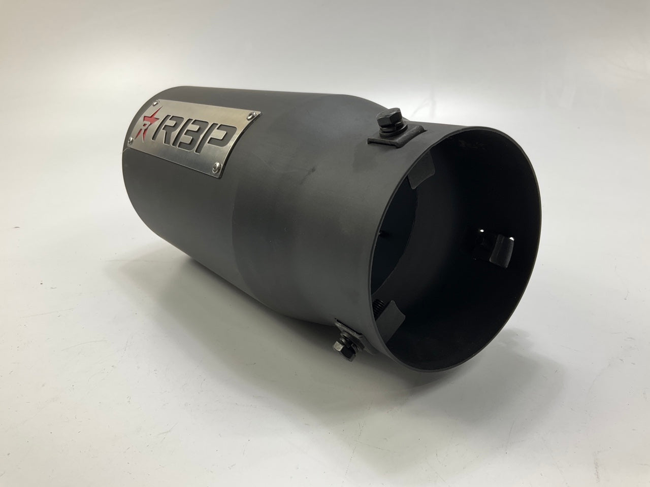 RBP 303725-EXR Performance Black Exhaust Tip 4'' Inlet, 5'' Outlet, 12'' Long