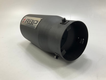 RBP 303725-EXR Performance Black Exhaust Tip 4'' Inlet, 5'' Outlet, 12'' Long