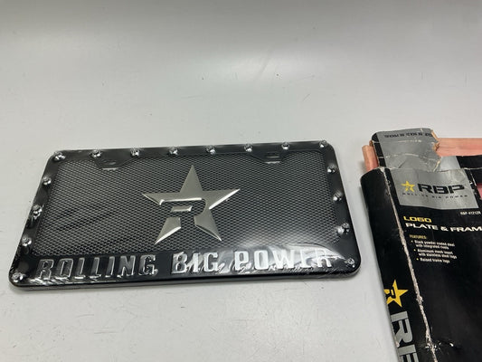 OPEN BOX - NEW - RBP RBP-4121ZR RBP License Plate Frame Kit DIESEL CUMMINS, F350