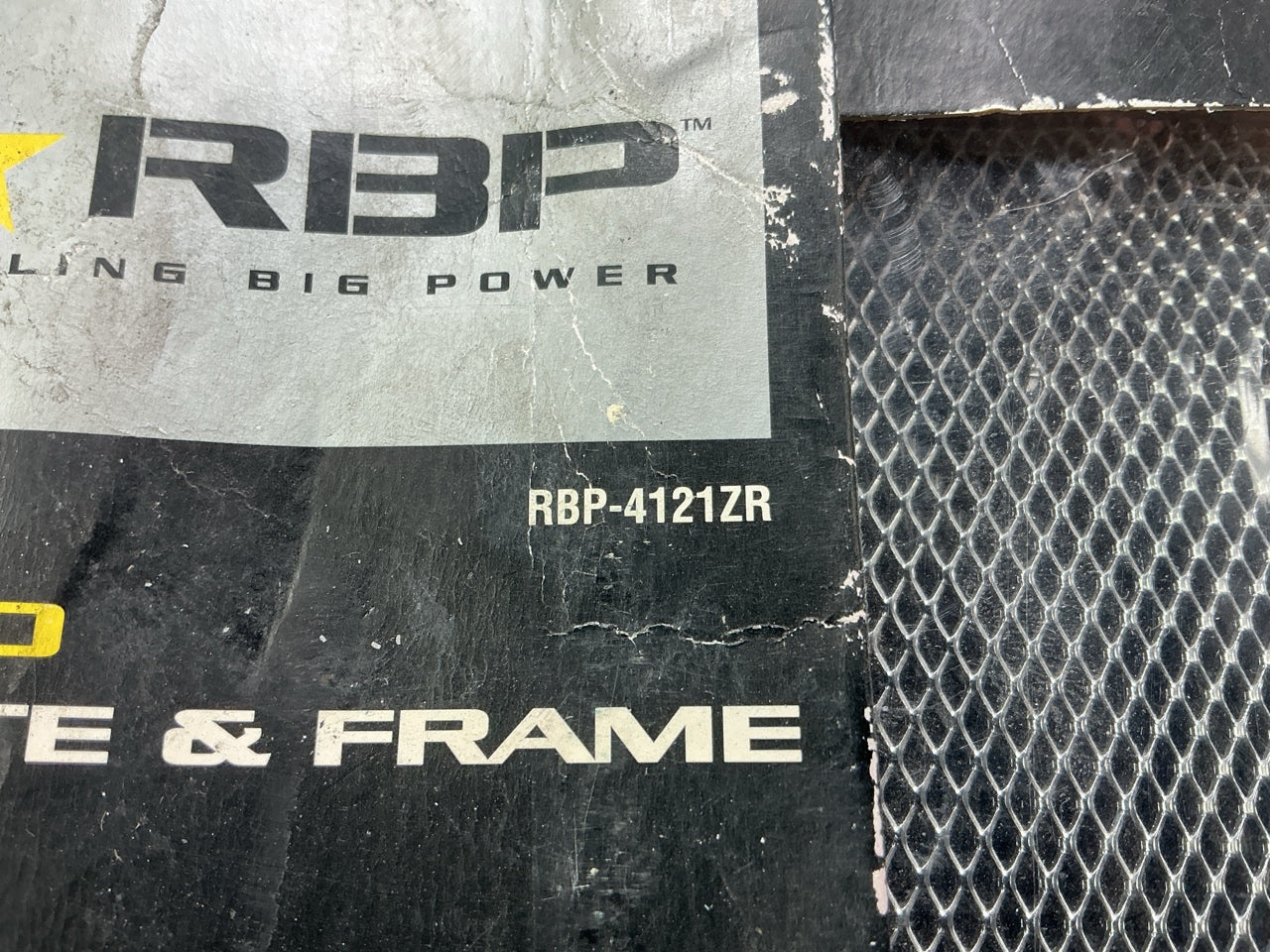 OPEN BOX - NEW - RBP RBP-4121ZR RBP License Plate Frame Kit DIESEL CUMMINS, F350