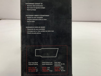 RBP RBP-45125-7EX Bolt-on Diesel Truck Exhaust Tip - 4'' Inlet, 5'' Outlet, 12'' L