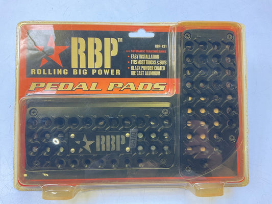 RBP RBP131 Auto Trans Black Pedal Covers For Full Size Diesel Pickup Trucks