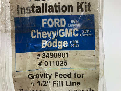 RDS 011025 1.5'' Diesel Auxiliary Fuel Tank Installation Kit (1-1/2'' Fill Neck)