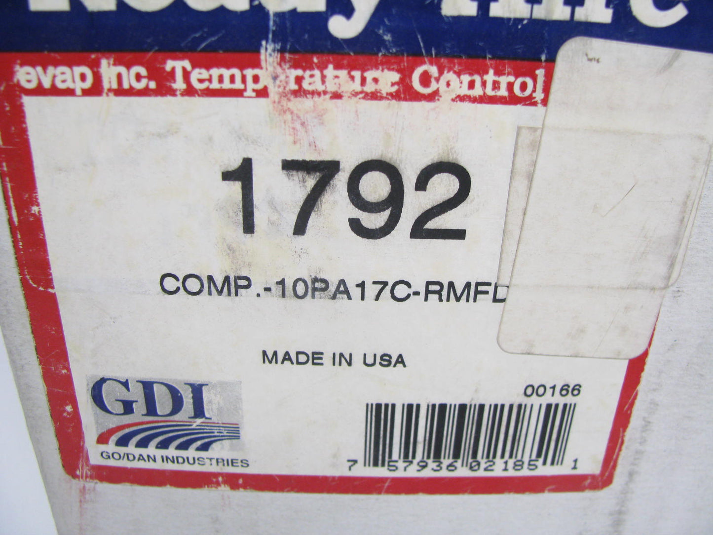 Ready Aire 1792 Remanufactured 10PA17C  A/C Compressor W/O Clutch