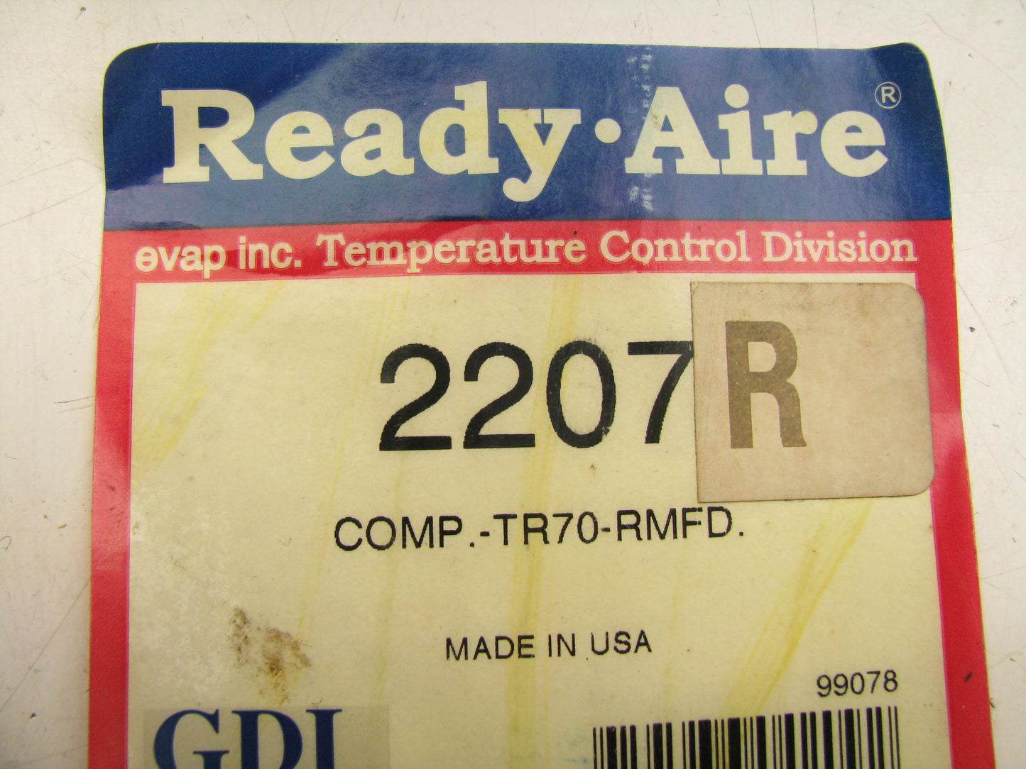 A/C Compressor Ready-Aire 2207 Reman A/C Compressor