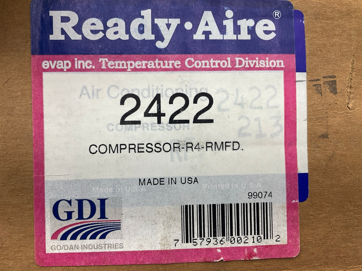 REMAN. Ready Aire 2422 GM R4 A/C Compressor