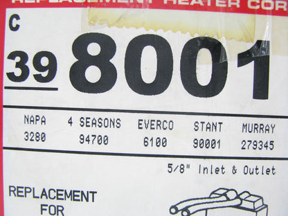 Ready Aire 398001 HVAC Heater Core