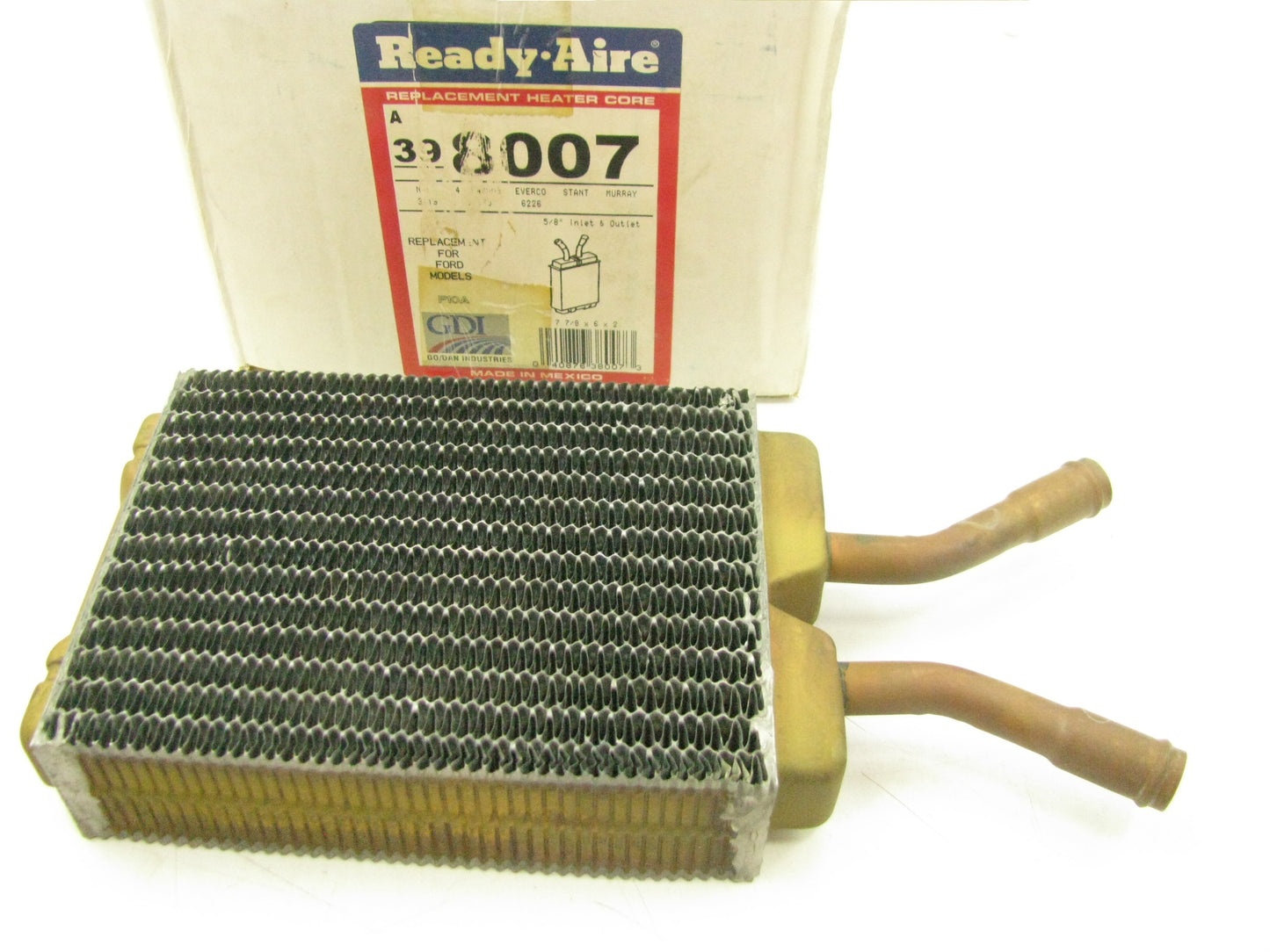Ready Aire 398007 Brass HVAC Heater Core 1989-1997 Thunderbird & Cougar (W/O AC)