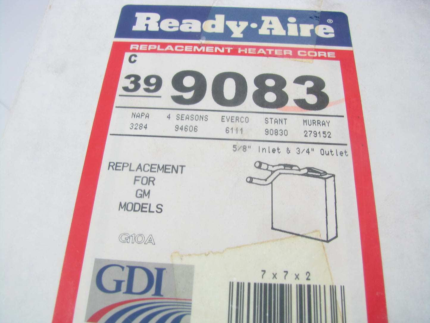Ready-Aire 399083 HVAC Heater Core For 1982-1992 Camaro, Firebird, Brass