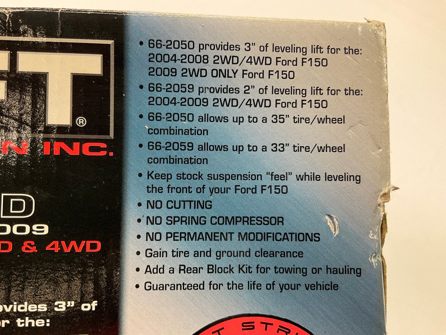 Readylift 66-2050 Front Leveling Kit (3'') For 2004-2014 Ford F-150