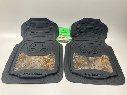 Realtree AP Camouflage Rubber Front Floor Mats For Truck Trim To Fit 29-1/2''x20''
