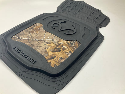 Realtree AP Camouflage Rubber Front Floor Mats For Truck Trim To Fit 29-1/2''x20''