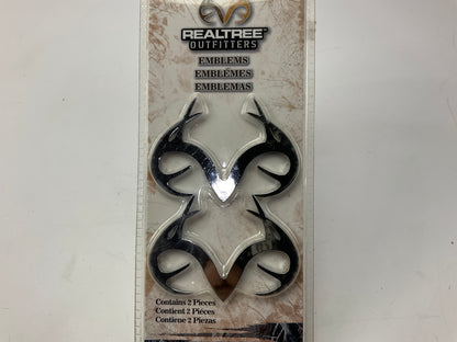 Realtree REM2006 Antler Logo Truck Emblems, 2-Pack, For Hunters