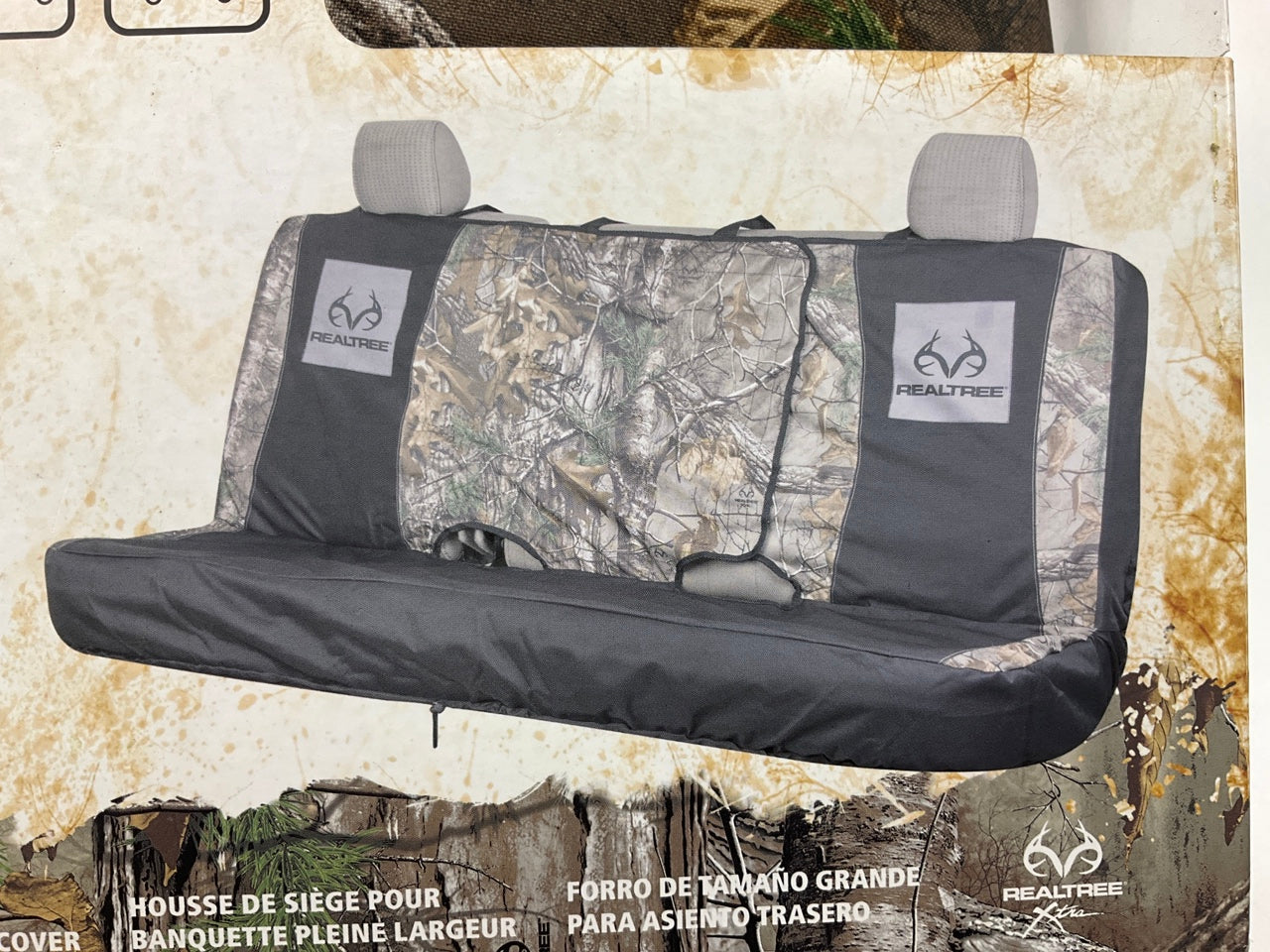 Realtree RSC5009 Full Size Pickup Truck Benchseat Bench Seat Seat Cover, CAMO