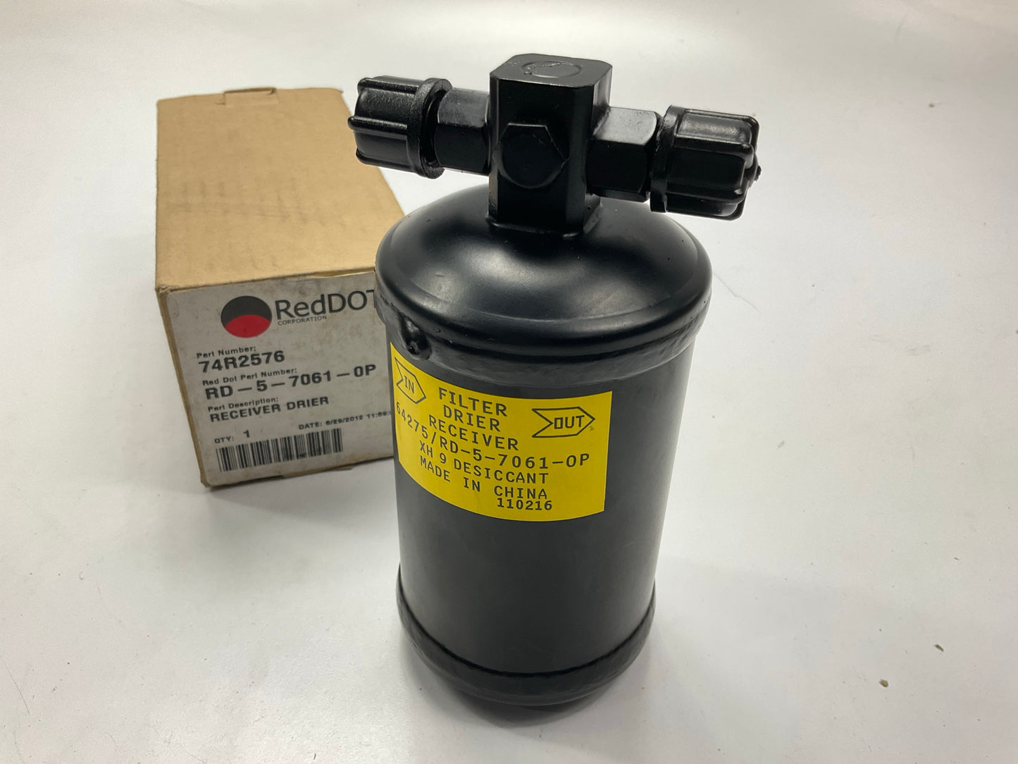 Red Dot 74R2576 A/C Receiver Drier 4379-RD570610, RDHRD570610P