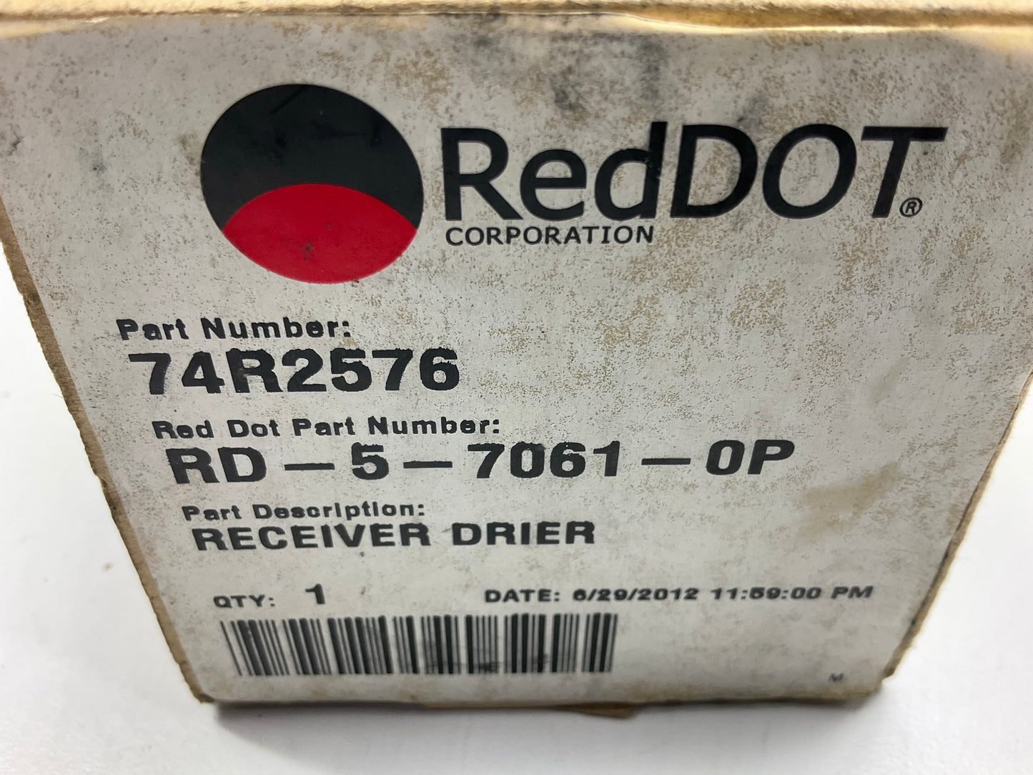 Red Dot 74R2576 A/C Receiver Drier 4379-RD570610, RDHRD570610P
