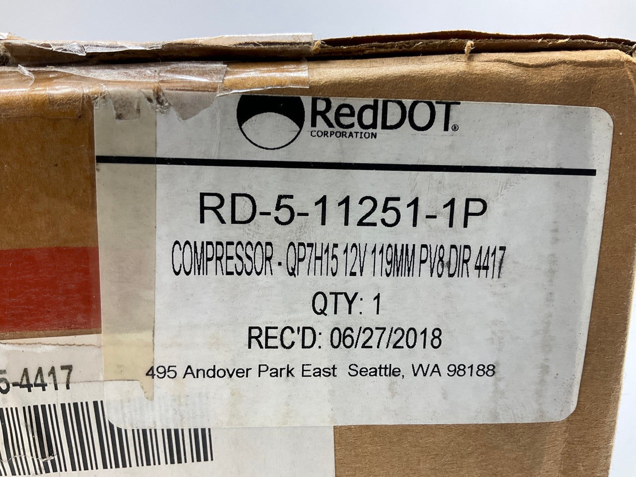 Red Dot 75R81302Q A/C Compressor