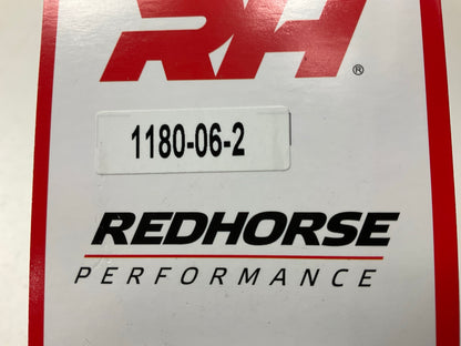 Redhorse 1180-06-2 180 Degree Swivel-Seal -6 AN Female Aluminum Hose End, Black