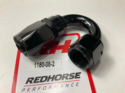 Redhorse 1180-08-2 180 Degree Swivel-Seal -8 AN Female Aluminum Hose End Fitting