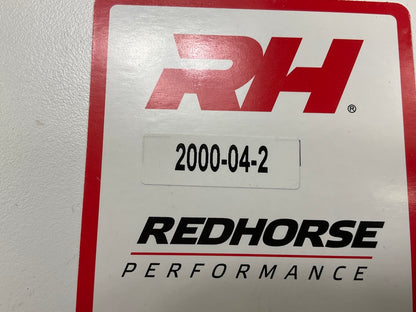 Redhorse 2000-04-2 Push Lock Hose End Fitting, Black Anodized, -04AN Straight