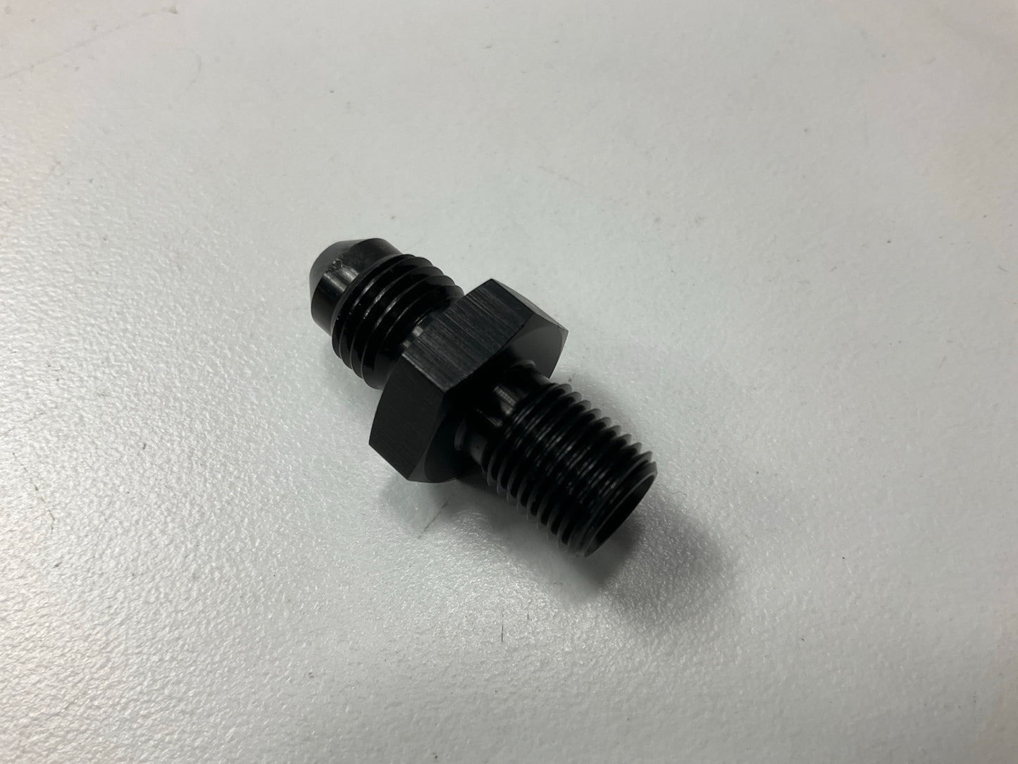 Redhorse 8161-04-10-2 -04 Male AN Flare To M10x1.0 Adapter Fitting, Black