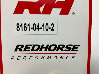 Redhorse 8161-04-10-2 -04 Male AN Flare To M10x1.0 Adapter Fitting, Black