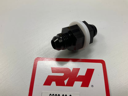 Redhorse 8832-06-2 High Flow Bulkhead Adapter With Washers And Nut, -6 AN