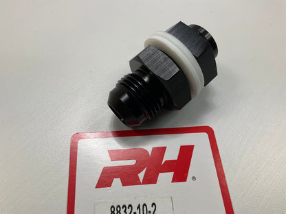Redhorse 8832-10-2 High Flow Bulkhead Adapter With Washers And Nut, -10 AN