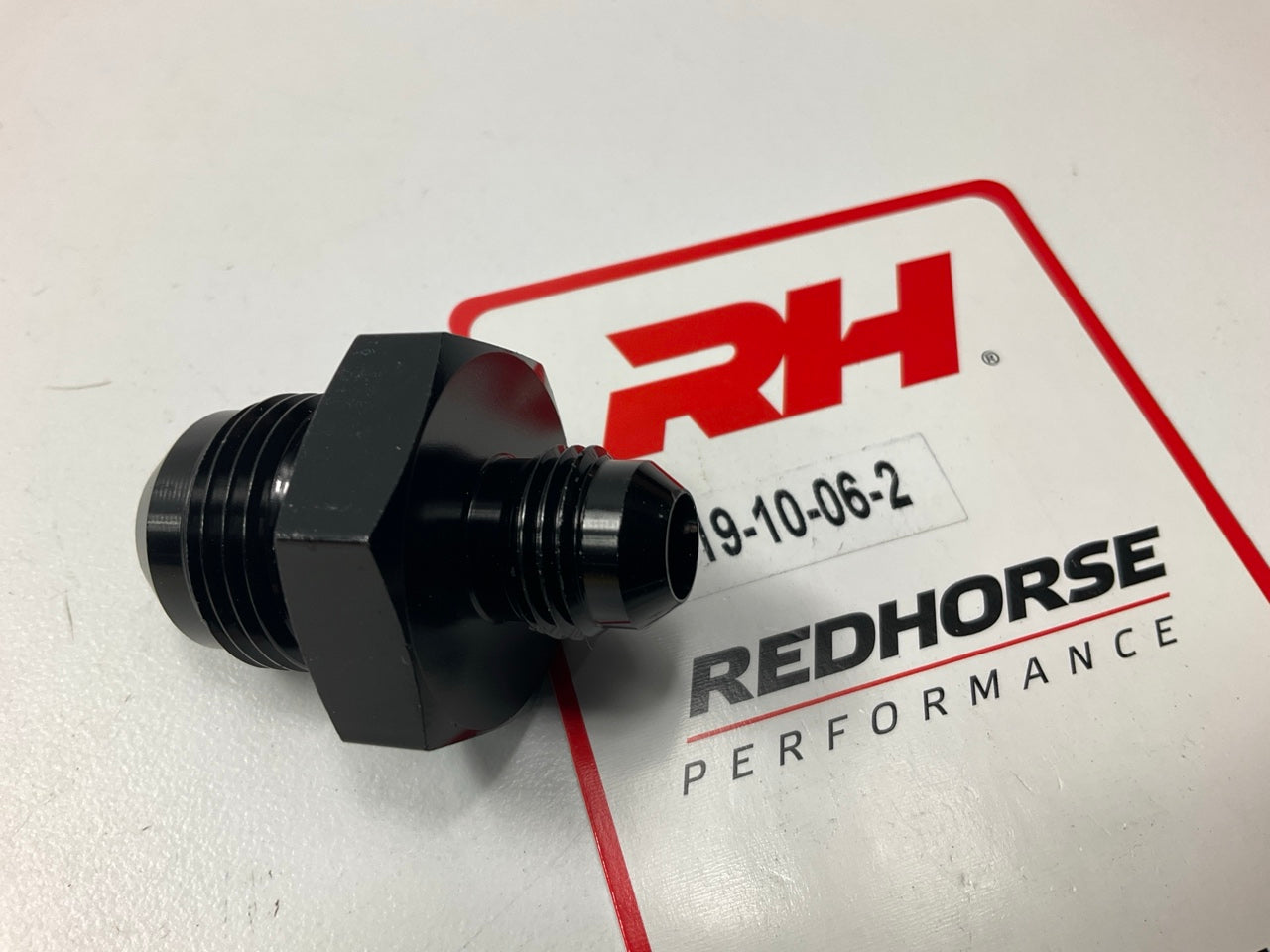 Redhorse 919-10-06-02 919 Series Reducer Black Anodized Fitting -10 AN To -6 AN