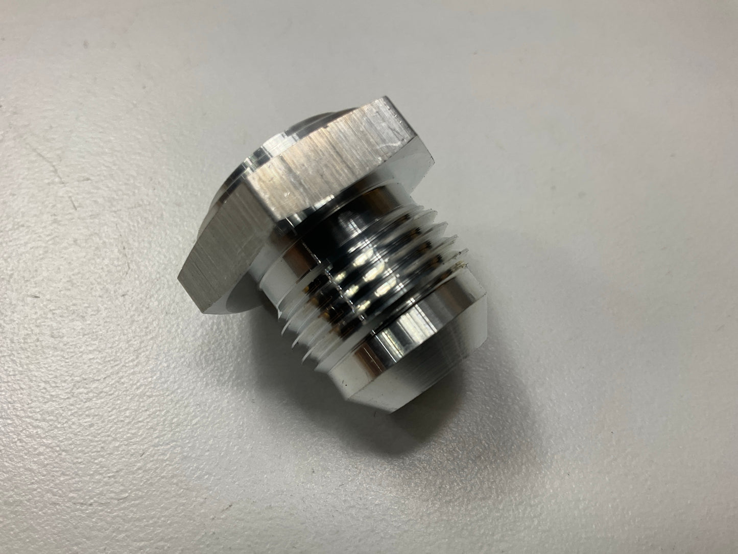 Redhorse 971-10-0 Male -10 AN Weld On Aluminum Adapter (unanodized)