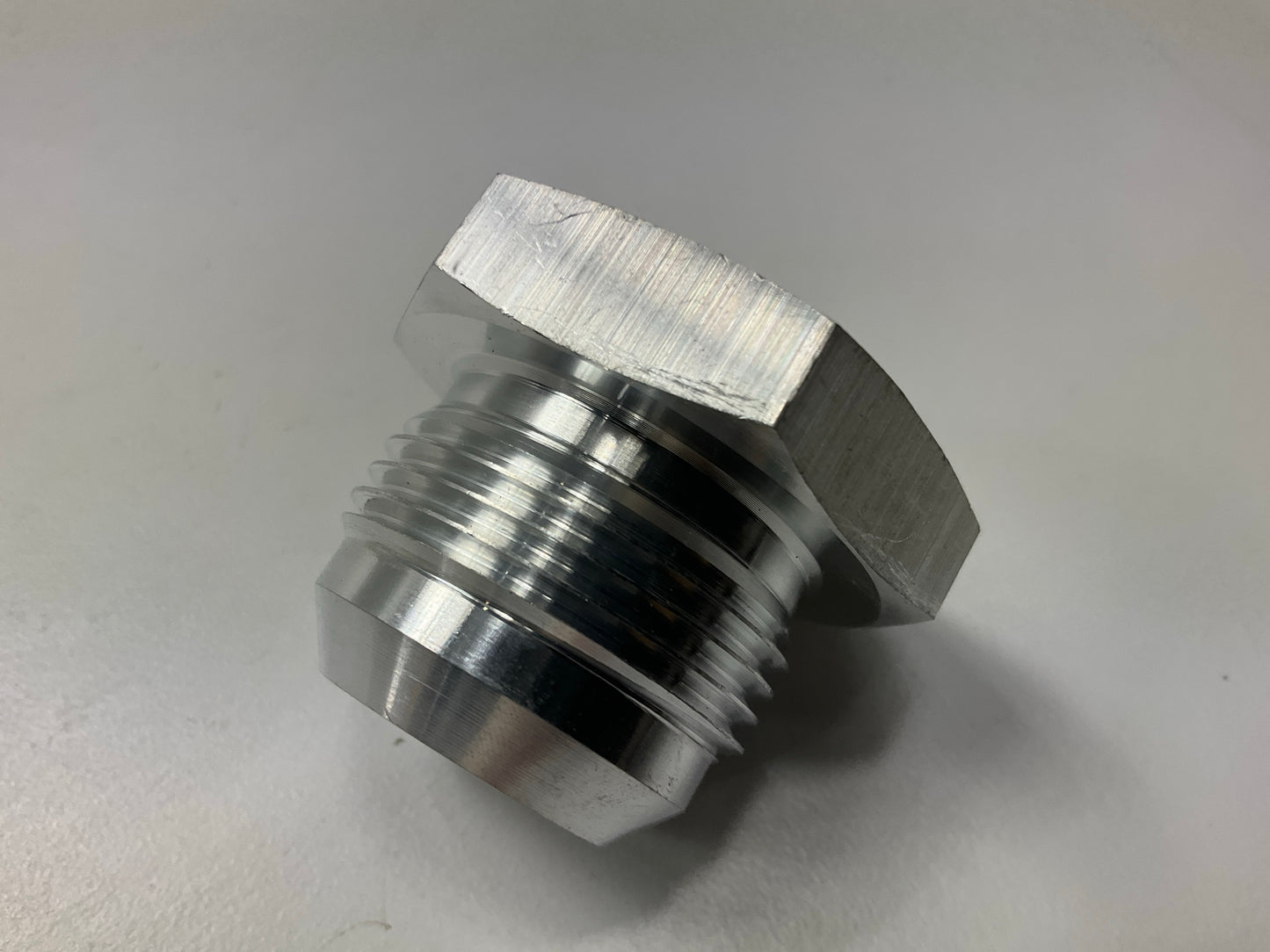 Redhorse 971-16-0 Male -16 AN Weld On Aluminum Adapter (unanodized)