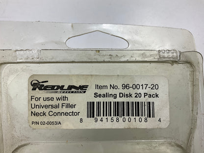 20 PACK - Redline Detection 96-0017-20 Sealing Disks For Leak Detector