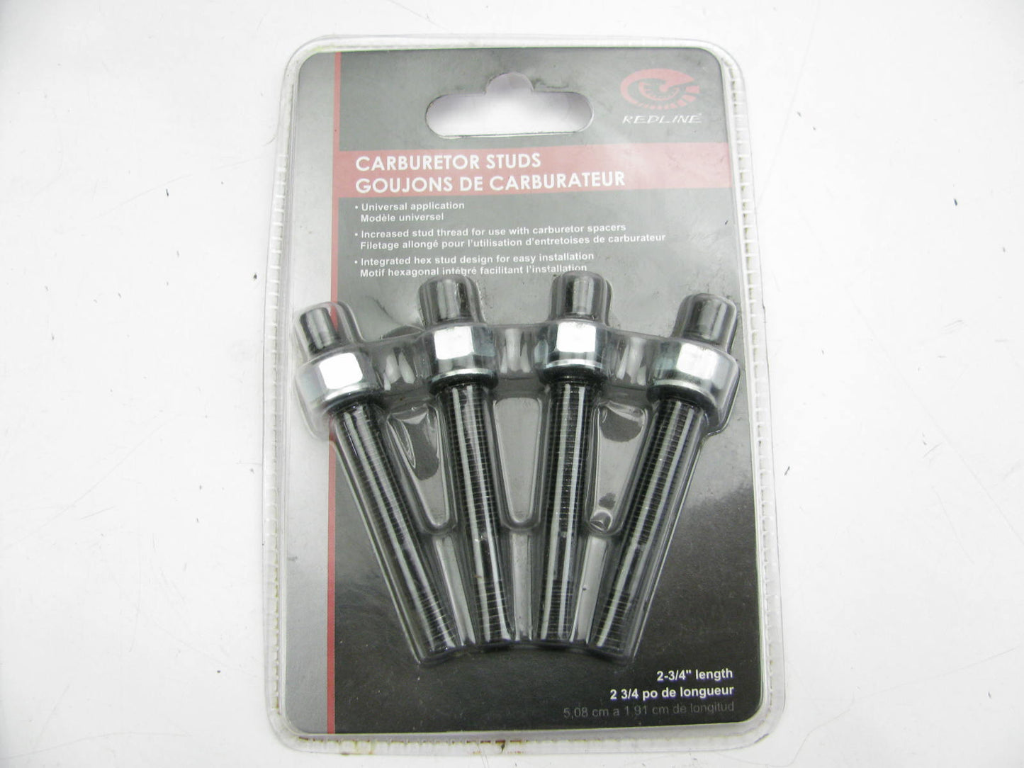 SET OF 4 - Redline RL-42533 2-3/4'' Long Carburetor Studs
