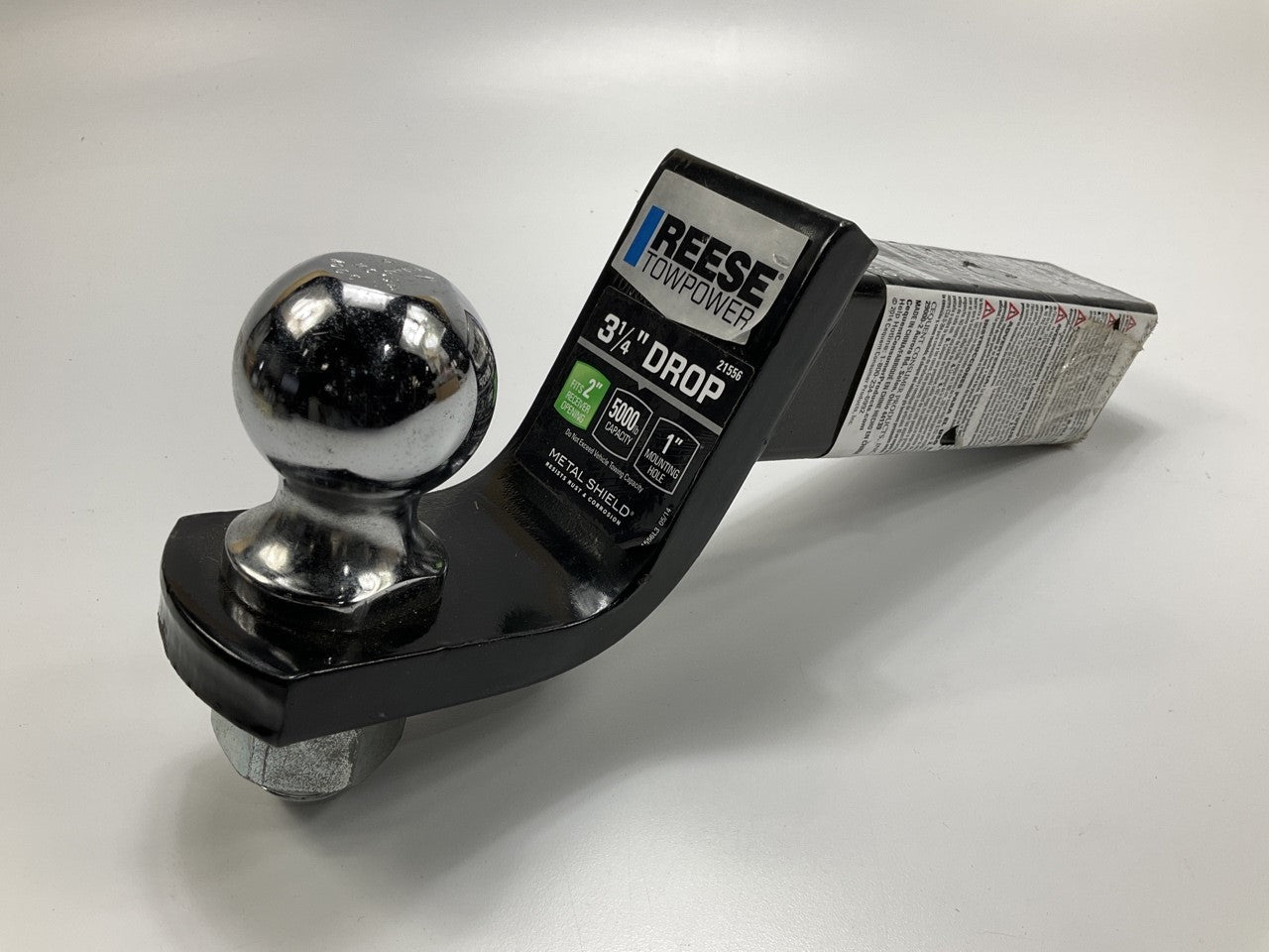 Missing Lock And Pin - Reese 3-1/4'' Drop Trailer Hitch Ball Mount With 2'' Ball