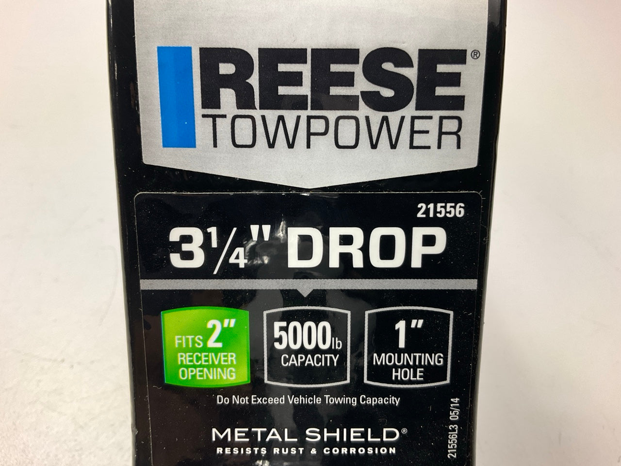 Reese Trailer Hitch Ball Mount Starter Kit 5000 Lbs For 2'' Receiver 3-1/4'' Drop